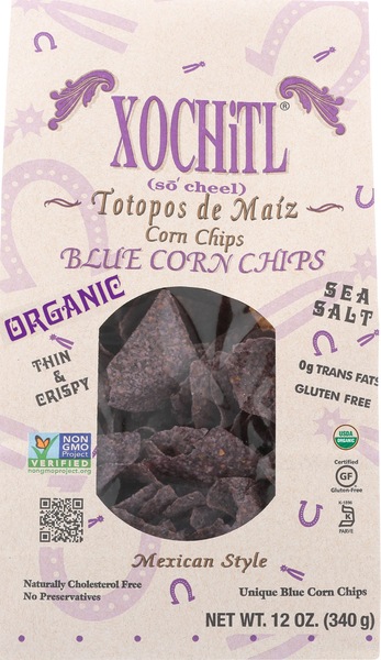 Xochitl Premium Blue Corn Chips, 12 oz