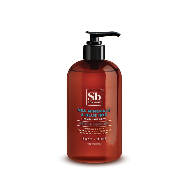 Soapbox Sea Minerals & Blue Iris Gentle Moisture Liquid Hand Soap