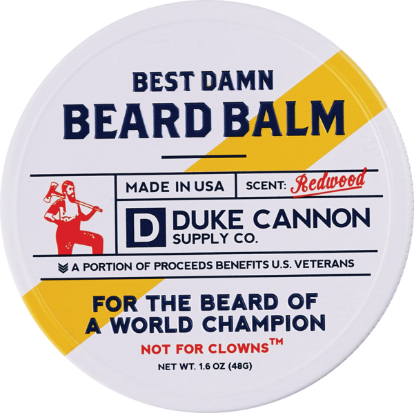 Duke Cannon Best Damn Beard Balm, Redwood
