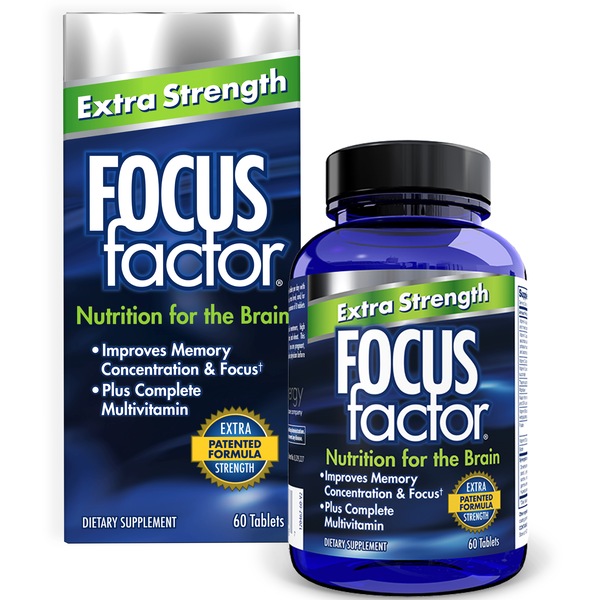 Focus Factor Extra Strength Nutrition for the Brain Plus Multivitamin Tablets, 60 CT