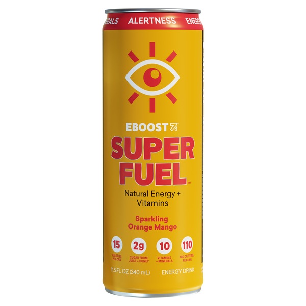 EBOOST SUPER FUEL Sparkling Energy Drink, 11.5 oz