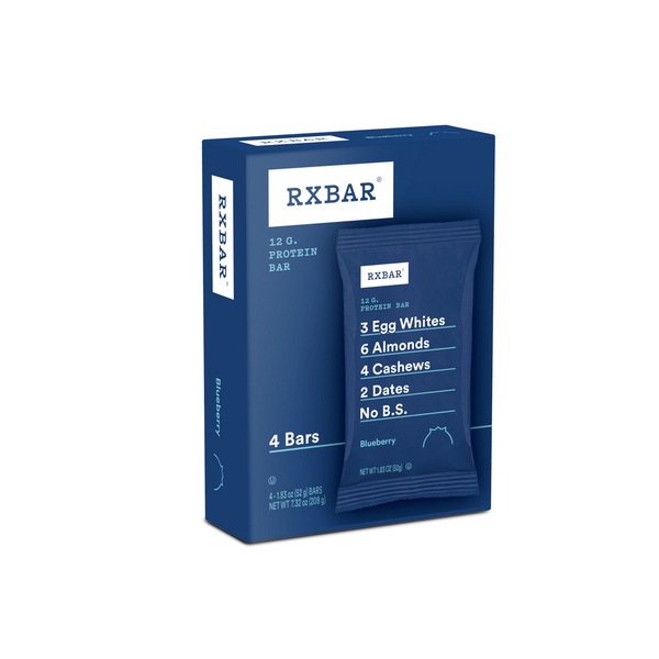 RXBAR Protein Bar, Blueberry, 4 ct