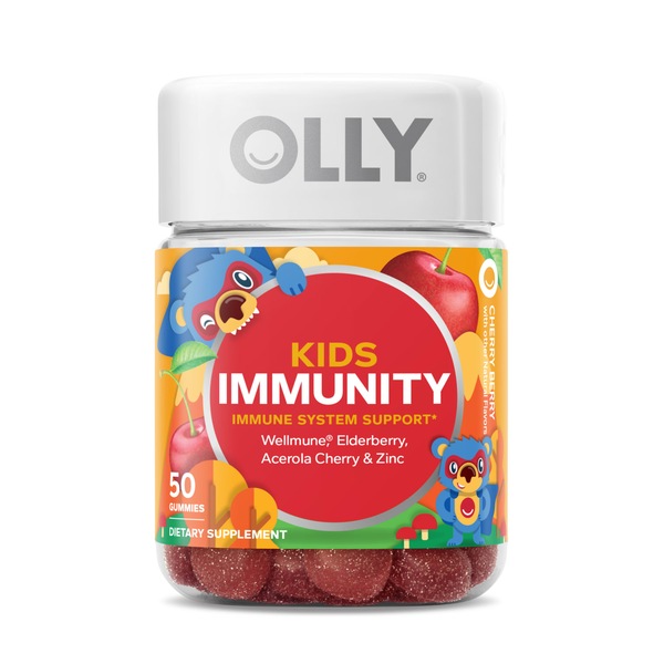 Olly Kids Mighty Immunity - Gomitas, Cherry Berry, 50 u.