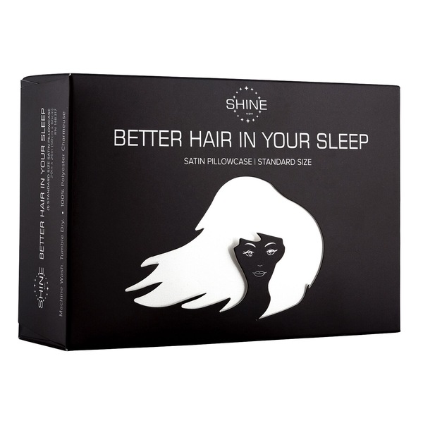 SHINE by Night: Better Hair In Your Sleep Satin Beauty Pillowcase