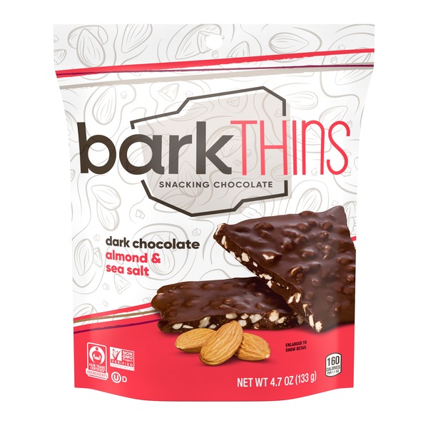 BarkThins Dark Chocolate Almond & Sea Salt, 4.7 oz