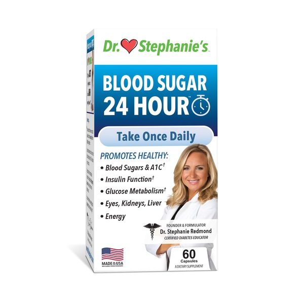 Dr. Stephanie's Blood Sugar 24HR Capsules, 60 CT