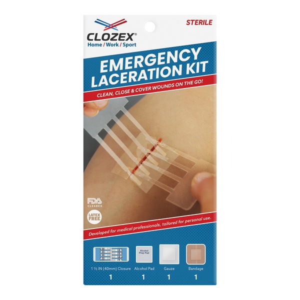 Clozex Laceration Kit with Accessories, 1.5", 1 CT