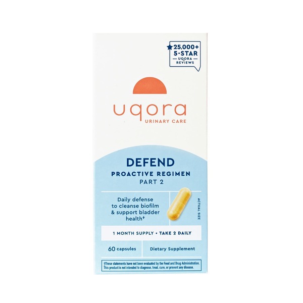 Uqora Defend Urinary Tract Health Biofilm Cleansing Supplement