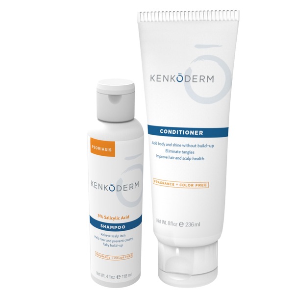 Kenkoderm Psoriasis Shampoo - 4 oz Bottle + Conditioner - 8 oz