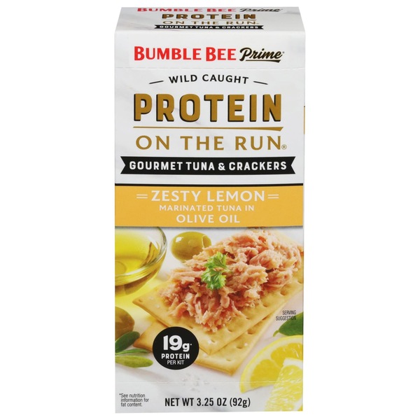 Bumble Bee Protein on the Run Tuna Kit, Olive Oil & Pepper, 3.5 oz