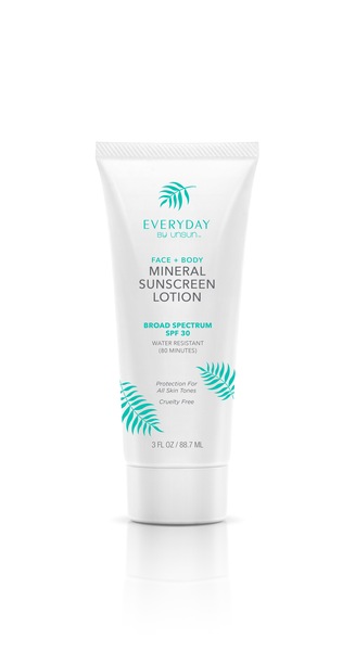 Everyday by Unsun Face and Body Mineral Sunscreen Lotion, 3 OZ