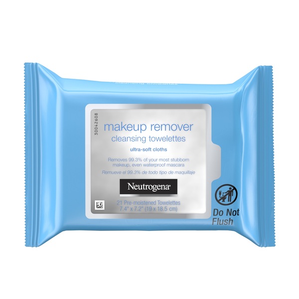 Neutrogena Makeup Remover Facial Cleansing Towelettes & Wipes, 21CT
