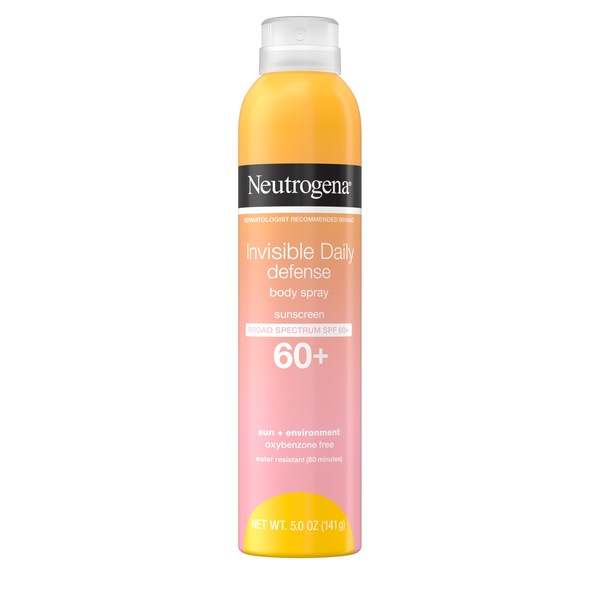 Neutrogena Invisible Daily Defense Sunscreen Spray, SPF 60+, 5.0 oz