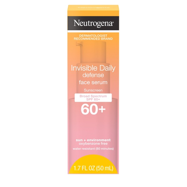 Neutrogena Invisible Daily Defense Face Serum with SPF 60+, 1.7 oz