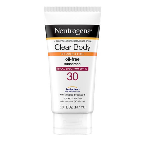Neutrogena Clear Body Liquid Lotion Sunscreen with SPF 30, 5 OZ