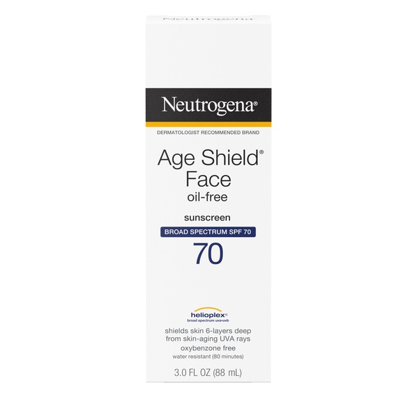 Neutrogena Age Shield - Protector solar para el rostro, sin aceite, FPS 70, 3 oz
