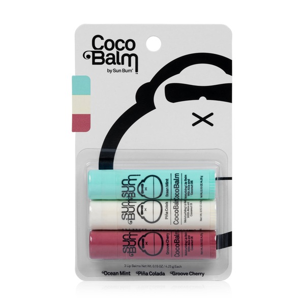 Sun Bum CocoBalm Lip Balm, 3CT