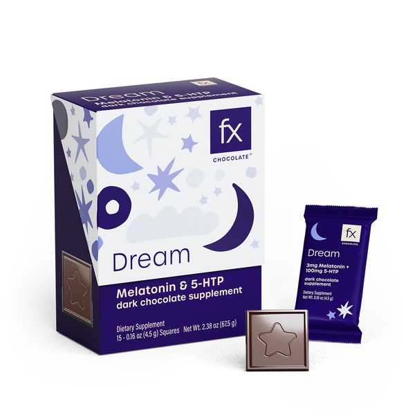 Fx Chocolate Dream Melatonin & 5-HTP, 0G Sugar, 15 CT