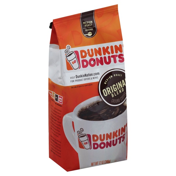 Dunkin Donuts Ground Coffee, Original Blend Medium Roast, 12 oz Pick