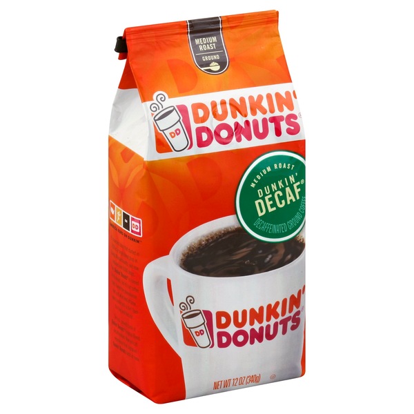 Dunkin' Donuts Decaf Ground Coffee, 12 oz