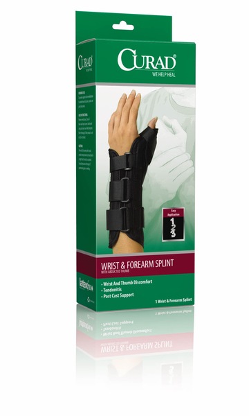 CURAD Wrist and Forearm splint with abducted thumb