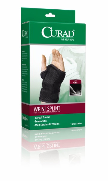 CURAD Universal Wrist Splints with Low profile wrist splint