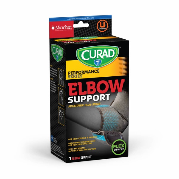 CURAD Wrap-Around Elbow Support with Microban antimicrobial