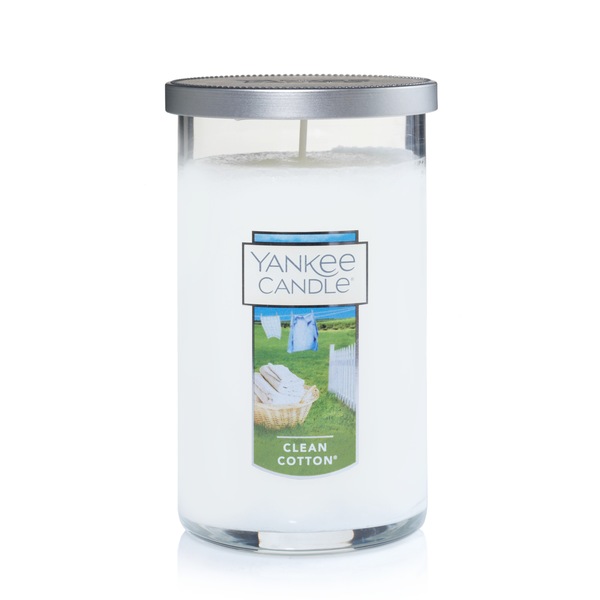Yankee Candle Clean Cotton Perfect Pillar Candle, 12 OZ