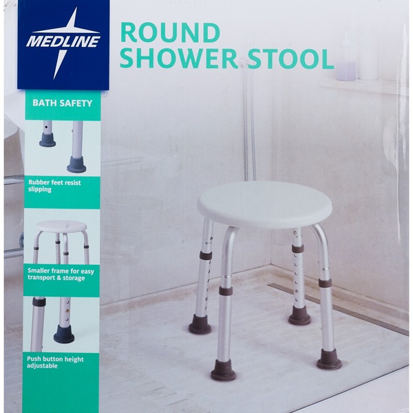Medline Rust Resistant Round Shower Stool