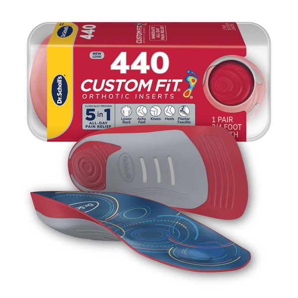 Dr. Scholl’s® Custom Fit® Orthotics 3/4 Length Inserts, CF 440, Insoles Fit Men & Womens Shoes