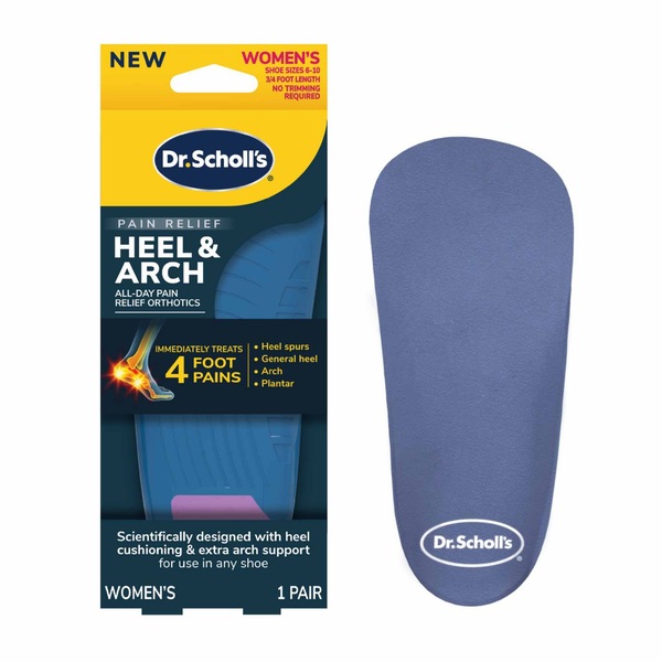 Dr. Scholl's Women's Heel Pain Relief Orthotics, Size 5-12