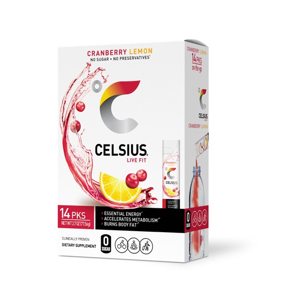 Celsius - Polvo para preparar bebida, en sobres, 14 u.