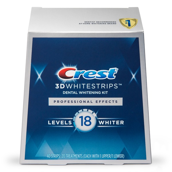 Crest 3D Whitestrips Dental Whitening Kit, Professional Effects, 20 Treatments