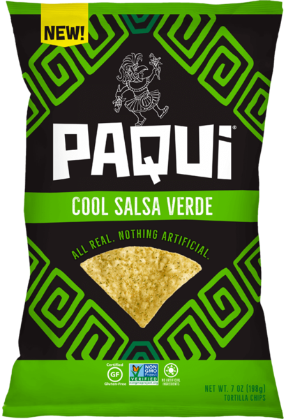 Paqui Tortilla Chips, Cool Salsa Verde, 7 oz