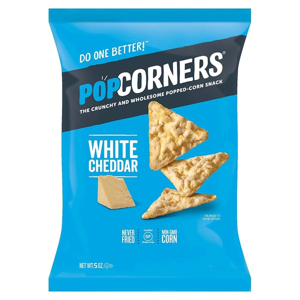 PopCorners Popped Corn Chips, White Cheddar, 5 OZ