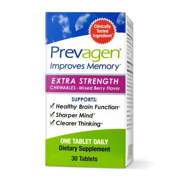 Prevagen Extra Strength Chewables Mixed Berry Flavor 20mg, 30CT