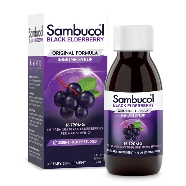 Sambucol Black Elderberry Immune Support Liquid, 4 OZ