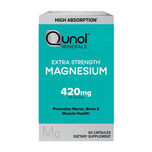 Qunol Es Magnesium 420mg Capsules, 60 CT
