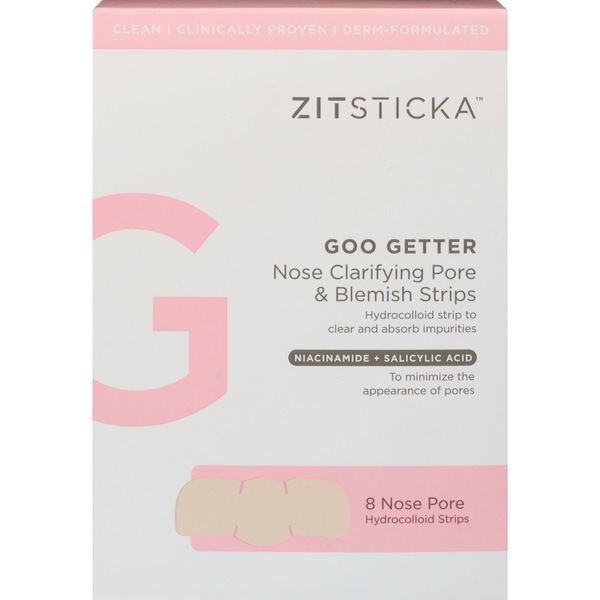 Zitsticka GOO GETTER Nose Clarifying Pore & Blemish Strips, 8 CT