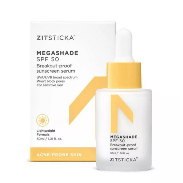 ZitSticka Megashade Sunscreen Serum, SPF 50, 1.69 OZ