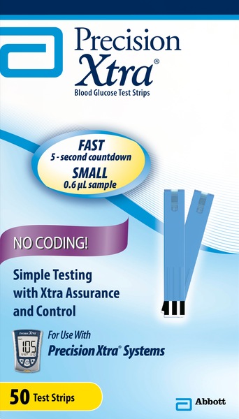 Precision Xtra Blood Glucose Test Strips, 50 CT