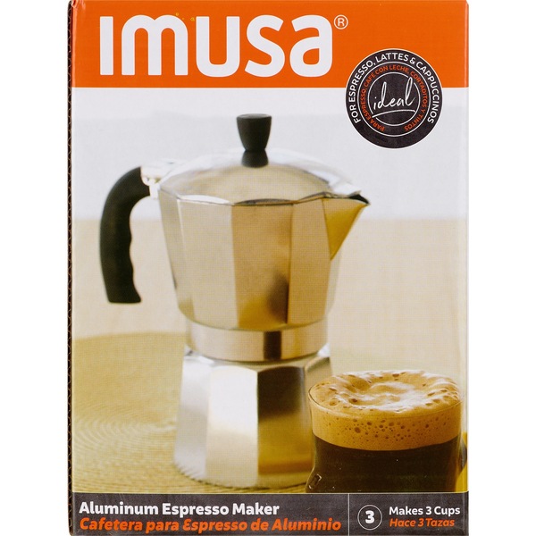 IMUSA Traditional Stovetop Coffeemaker, 3 CUP