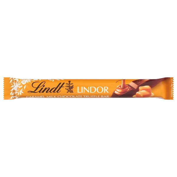 Lindt Lindor Caramel Chocolate Truffle Bar, Chocolate Candy Bar with Smooth Center, 1.3 oz