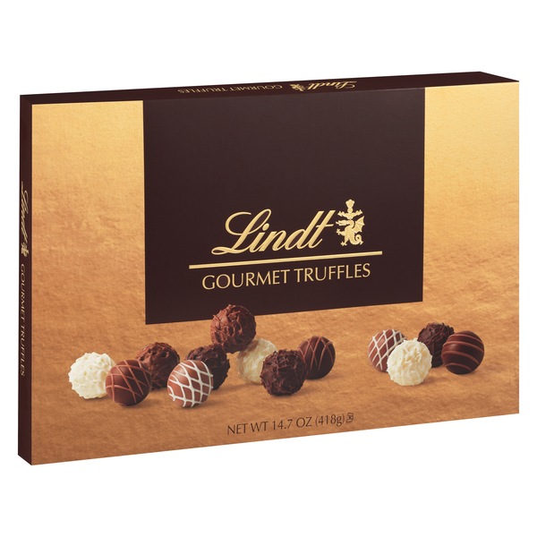 Lindt Gourmet Chocolate Candy Truffles Gift Box, 14.7 oz
