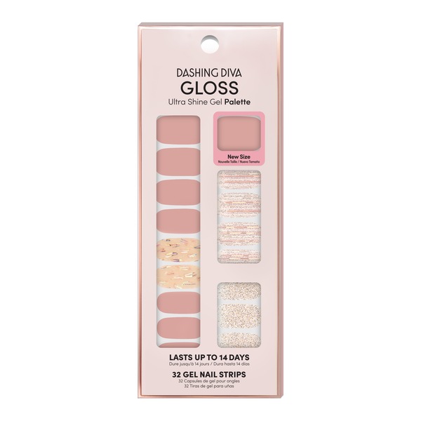 Dashing Diva Gloss Gel Strip Palette False Nail Kit