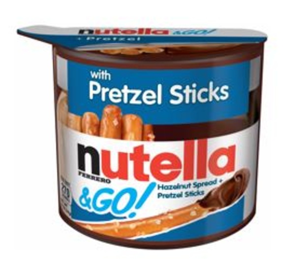 Nutella & Go - Crema de avellanas + palitos de pretzel, 1.8 oz