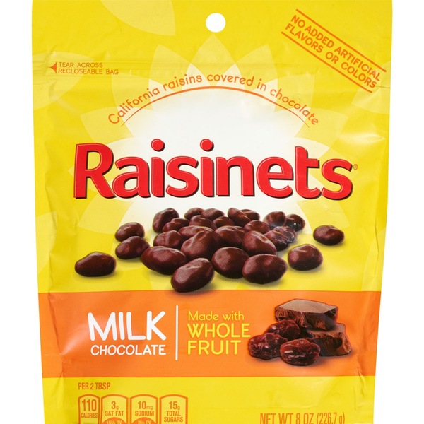 Raisinets Milk Chocolate Covered Raisins, 8 oz