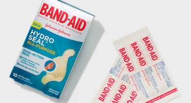 Hydro Seal Band-Aid adhesive bandages.