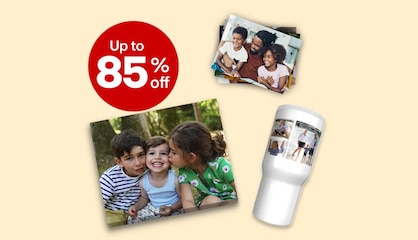 Up to 50% off sitewide for Photo products, including prints, magnets and greeting cards.