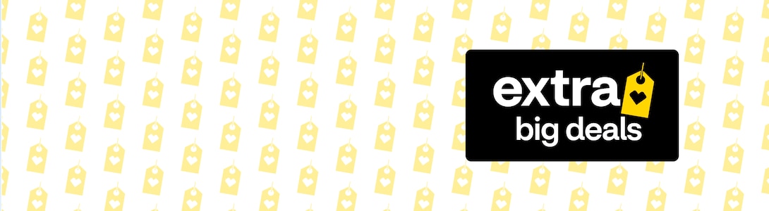Extra big deals logo.
